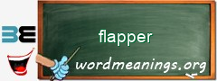 WordMeaning blackboard for flapper